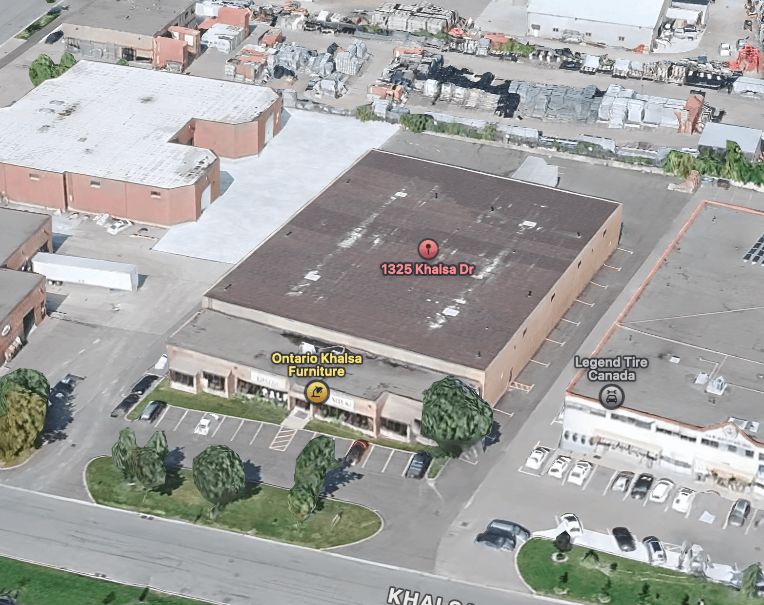 Industrial property at 1325 Khalsa Dr., Mississauga, ON, represented by Harry Makkar, Colliers International.